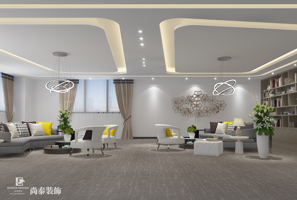 深圳光明科技園互聯(lián)網科技公司辦公室裝修效果圖 