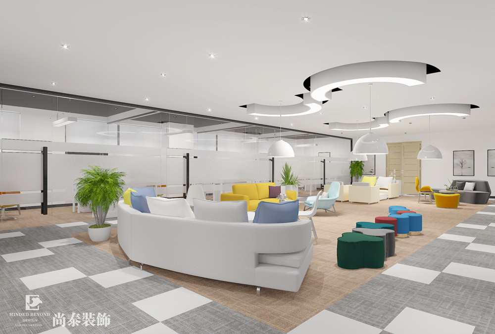 深圳光明科技園互聯(lián)網科技公司辦公室裝修效果圖 